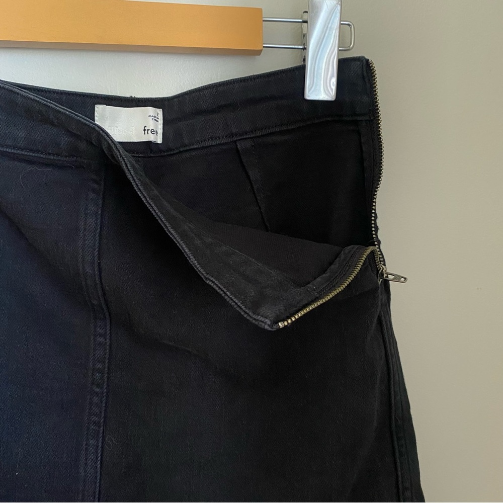 Aritzia Wilfred Free Black Denim Mini Skirt Size 2 Y2K Streetwear - Picture 9 of 10